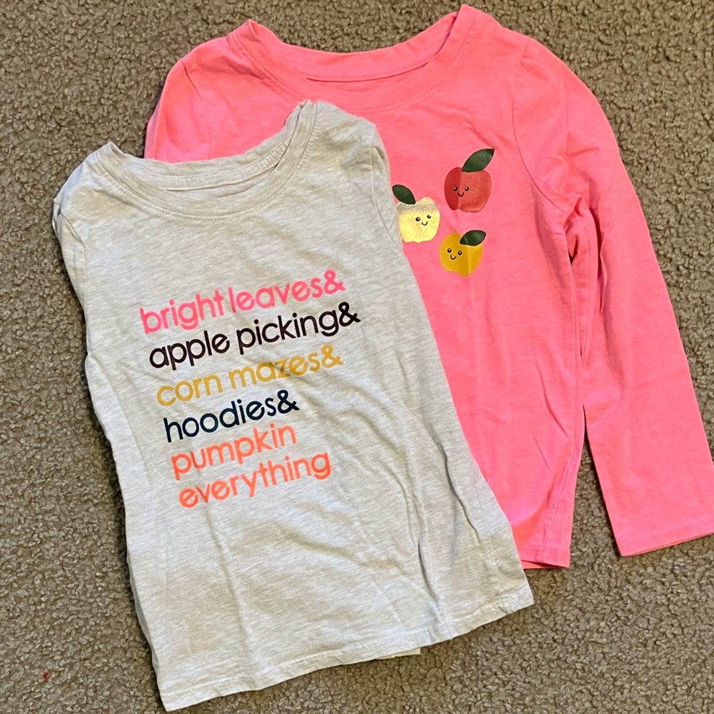 Cat & Jack 5T fall t shirts
